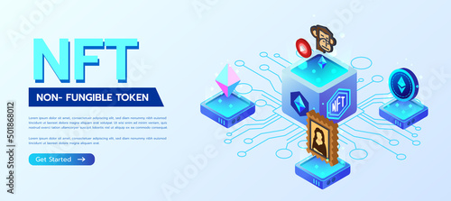 NFT Non- Fungible Token Website Page
