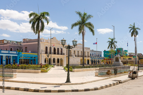 Obraz na plátne Parque Carlos Manuel Céspedes at Bayamo Cuba