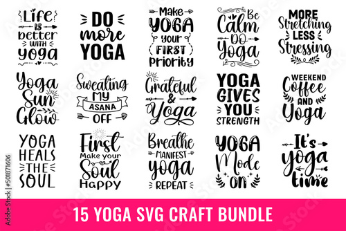 15 Yoga SVG craft design bundle, yoga craft collection
yoga day vector clipart