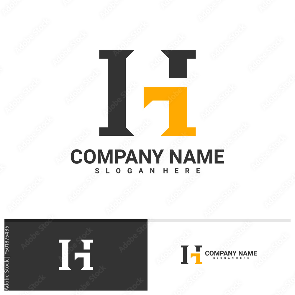 Letter H G logo vector template, Creative G H logo design concepts Letter H G logo vector template, Creative G H logo design concepts