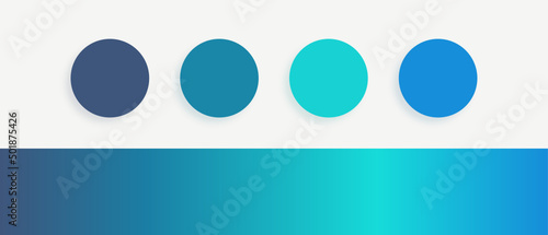 Blue monochrome color palette  hues with vibrant gradient for web/ graphic/ fashion/ art/ design