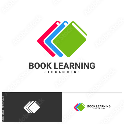 Learning Book logo vector template, Creative Book logo design concepts