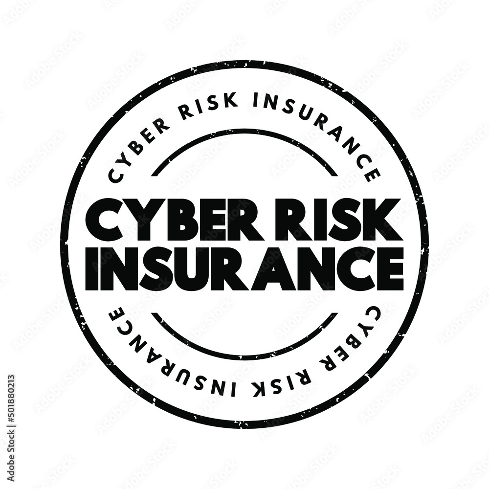 Cyber Risk Insurance text stamp, concept background Cyber Risk Insurance text stamp, concept background