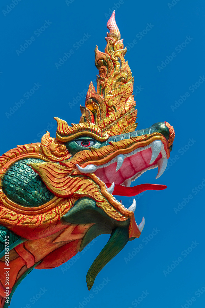 Fototapeta premium temple surroundings in suphanburi, thailand