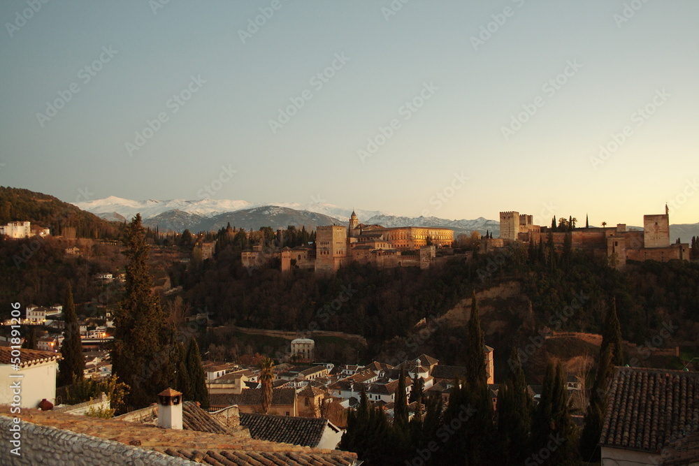 spagna, andalusia, granada, alhambra, alcazaba