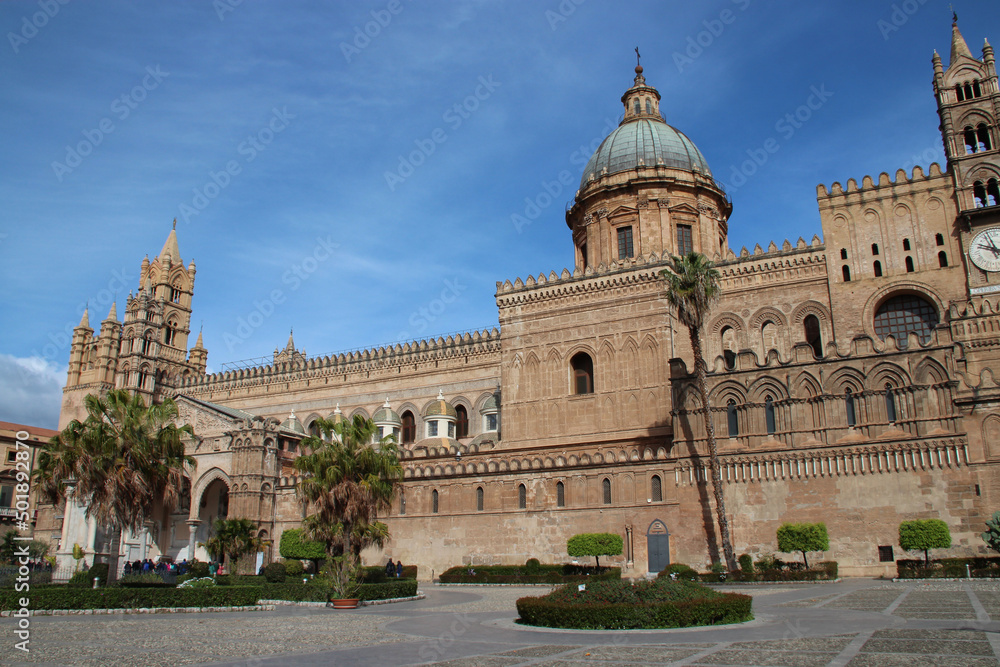 cathedral in palermo in sicily in italy 