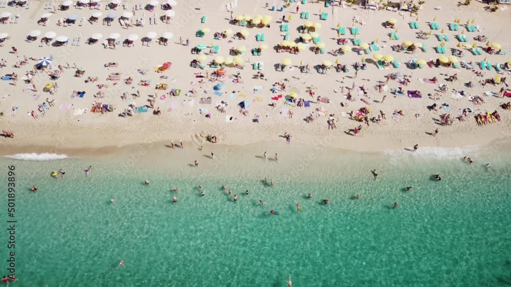 Awesome aerial view of Kleopatra Beach in Alanya, Turkey Awesome aerial view of Kleopatra Beach in Alanya, Turkey