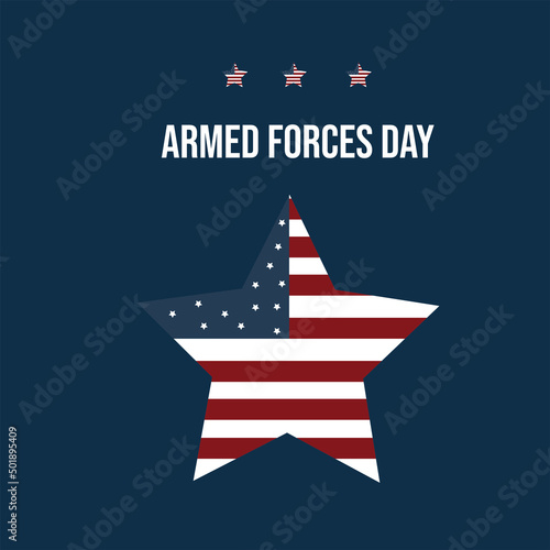 vector graphic of armed forces day good for national armed forces day celebration. flat design. flyer design.flat illustration.
