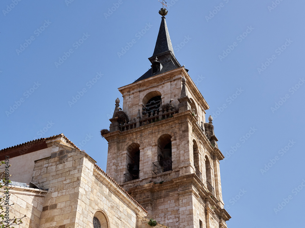 Tower of the Cathedral of St Justus and St Pastor in Alcalá de Henares, community of Madrid, Spain, Europe