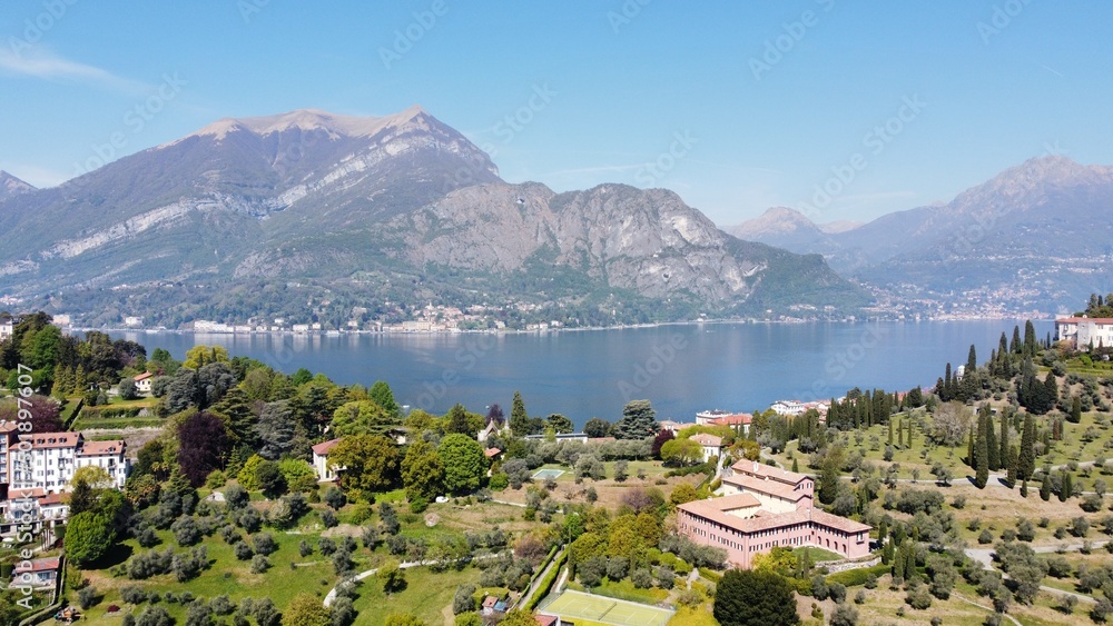 lake Como in the mountains, Italy