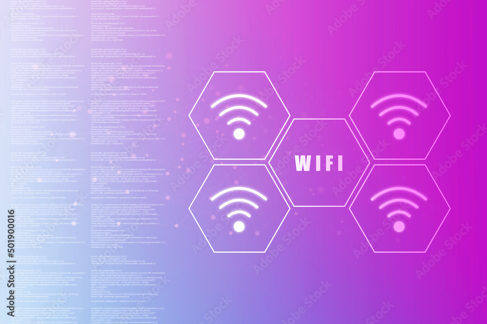 Obraz premium 2d illustration WiFi symbol sign 