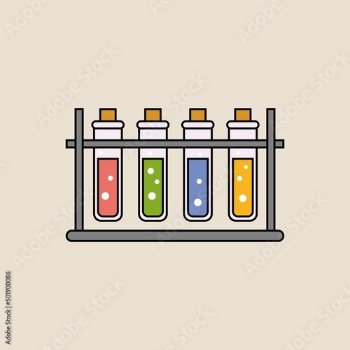 Chemical Laboratory Icons Vector Design