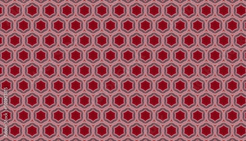 Trendy Seamless Pattern, Abstract Background. Tileable Geometric Grunge Repetitive Retro Wallpaper. Bizarre Art Illustration