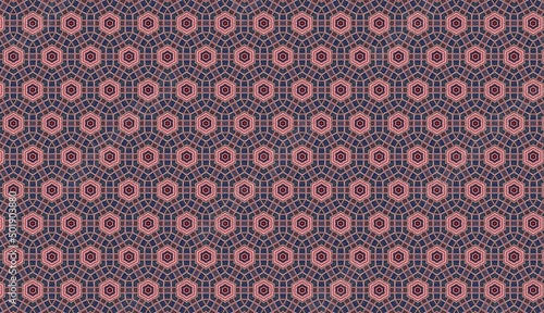 Trendy Seamless Pattern, Abstract Background. Tileable Geometric Grunge Repetitive Retro Wallpaper. Bizarre Art Illustration