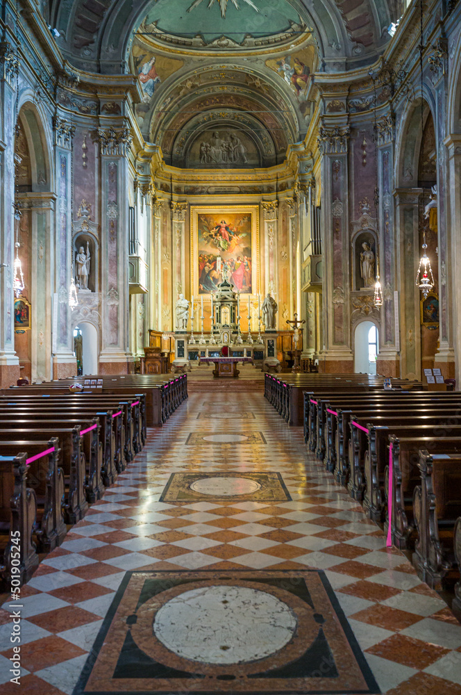 Fototapeta premium Lake Garda, nature, history and architecture