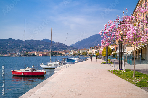 Lake Garda, nature, history and architecture photo