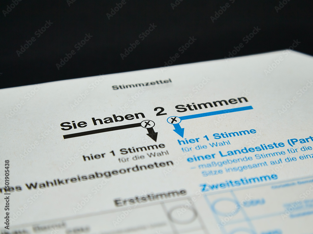 Stimmzettel für die Wahl Stimmzettel für die Wahl