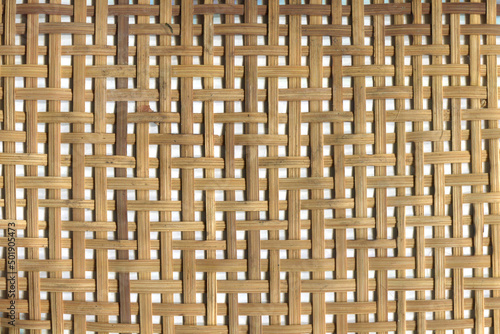 Fotografie Basketry texture background, Bamboo basketry pattern
