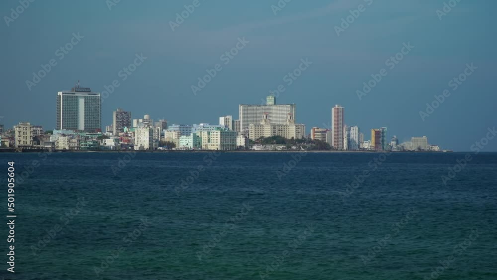 Wide view of Havana Cuba on the coast Wide view of Havana Cuba on the coast