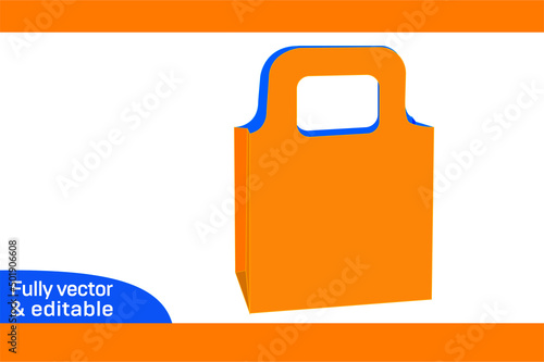Shoes box without glue shoebox dieline template and 3D box design