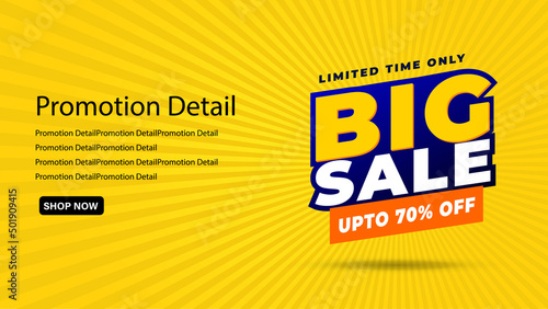 Sale banner template design, Big sale special offer. 