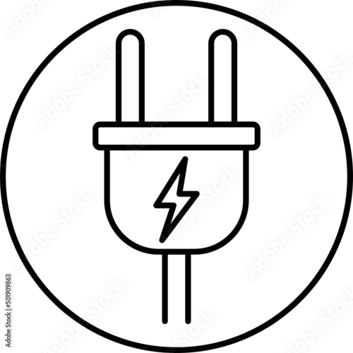 Plug outline icon