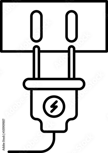 Plug outline icon