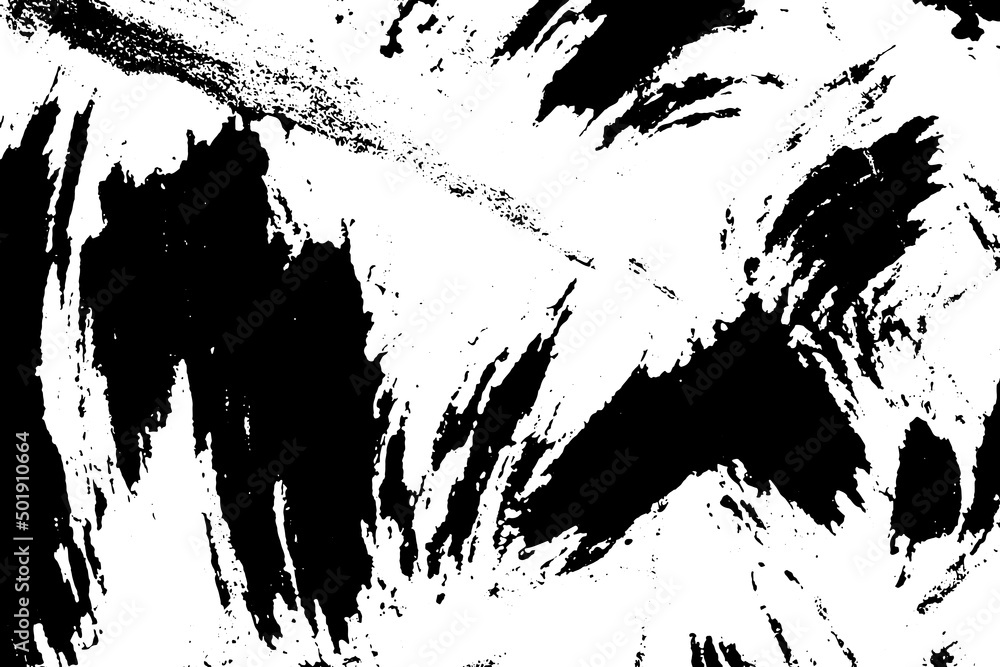 Black and white grunge texture. Abstract dirt stains, scratches, chips. Worn Surface pattern