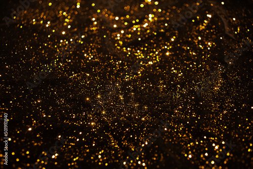 Christmas,Glitter shine gold Light Electric spectaculars background decoration beads クリスマス キラキラ 輝き 金色 背景 