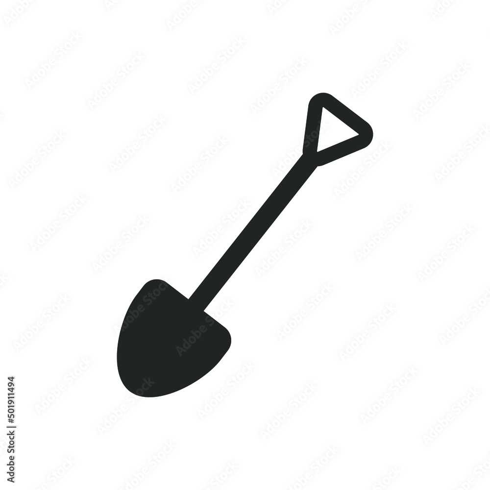 Shovel icon vector. carpentry tools, shovels for digging soil Shovel icon vector. carpentry tools, shovels for digging soil
