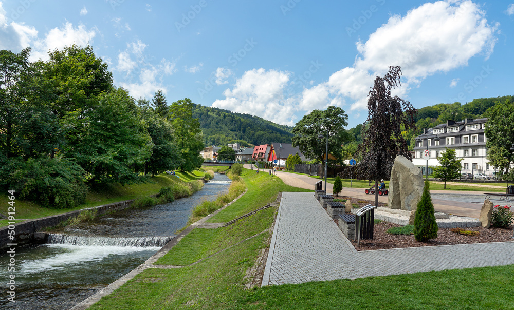 Szczyrk, a tourist town in the Beskids, southern Poland