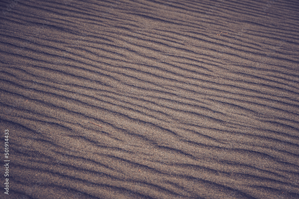Sand waves and texture of desert as background. Lack of water, hot dry soil. Lifeless landscape without vegetation Sand waves and texture of desert as background. Lack of water, hot dry soil. Lifeless landscape without vegetation