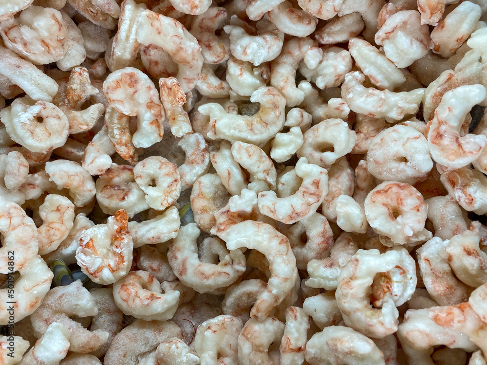 Frozen Seafood Shrimps in Ice Frozen Seafood Shrimps in Ice