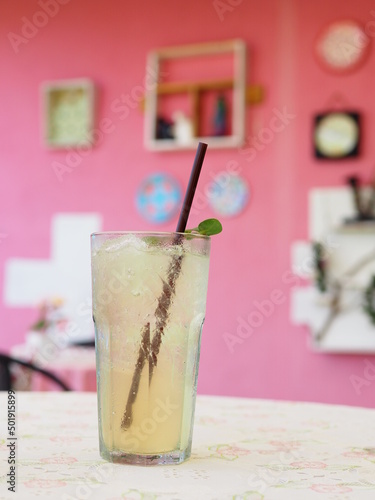 mojito cocktail at the bar counter
