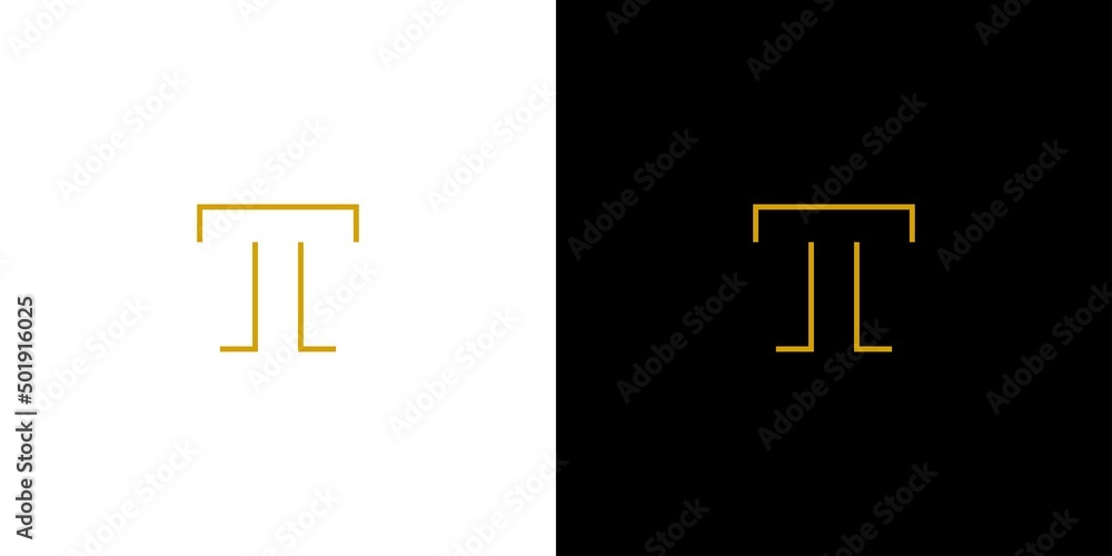 Modern and simple T letter initials logo design Modern and simple T letter initials logo design