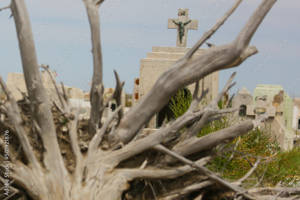 cementerio en ruinas - epecuen cementerio en ruinas - epecuen