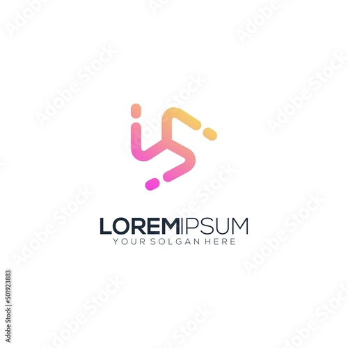 modern abstract logo gradient colorful technology © mhafiffuadi