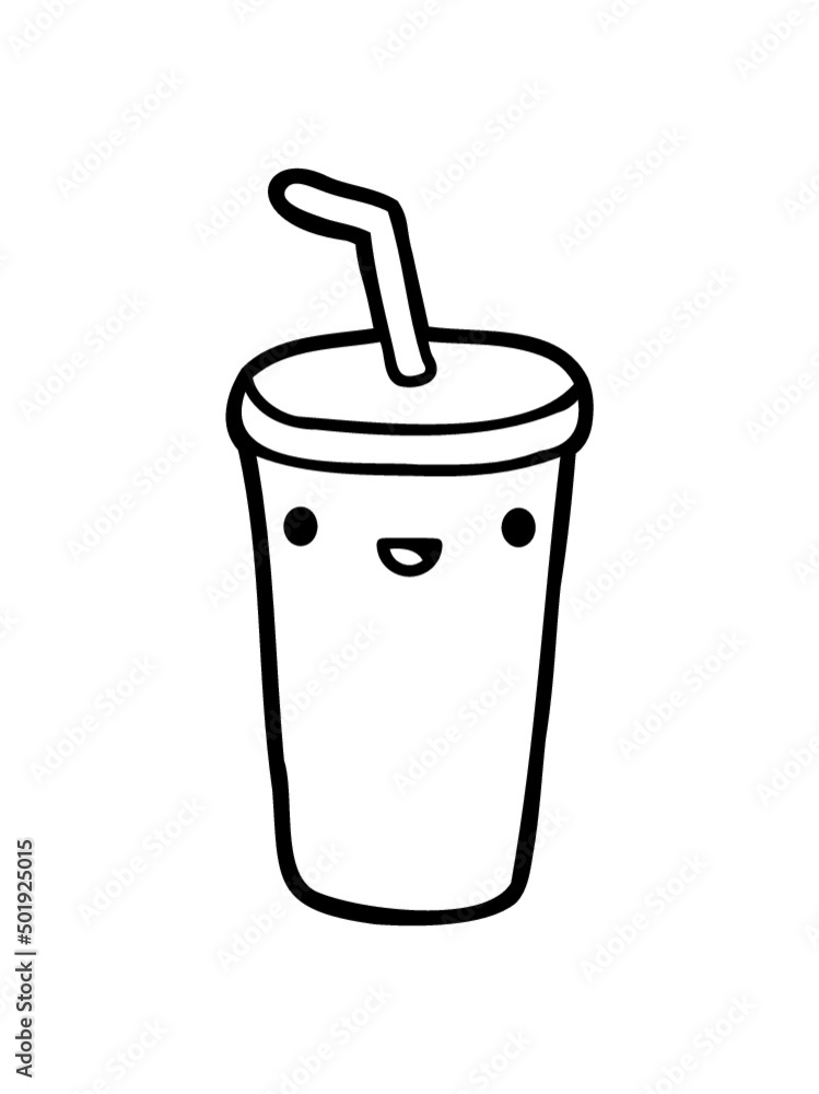 Gesicht Cola Becher Gesicht Cola Becher