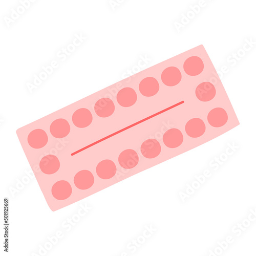 Contraceptive Pill, Hormonal Pills. Control and protection of pregnancy.