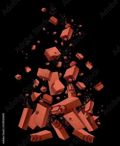 Realistic Brick Wall Breaking