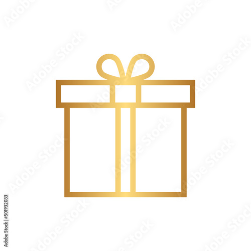 Gift icon with gold gradient