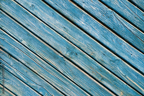 Obraz na płótnie Retro old blue wooden door textured background w salonie