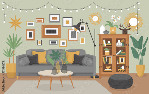Interior Living Room Composition