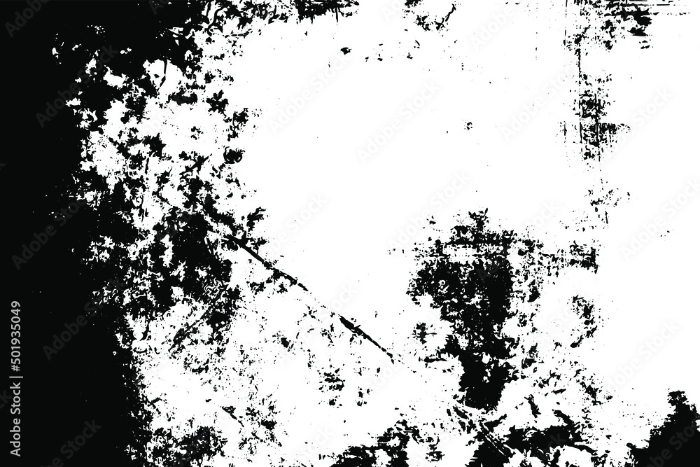 Fototapeta premium Rustic grunge vector texture with grain and stains. Abstract noise background. Weathered surface. Dirty and damaged. Detailed rough backdrop. Vector graphic illustration with transparent white. EPS10.