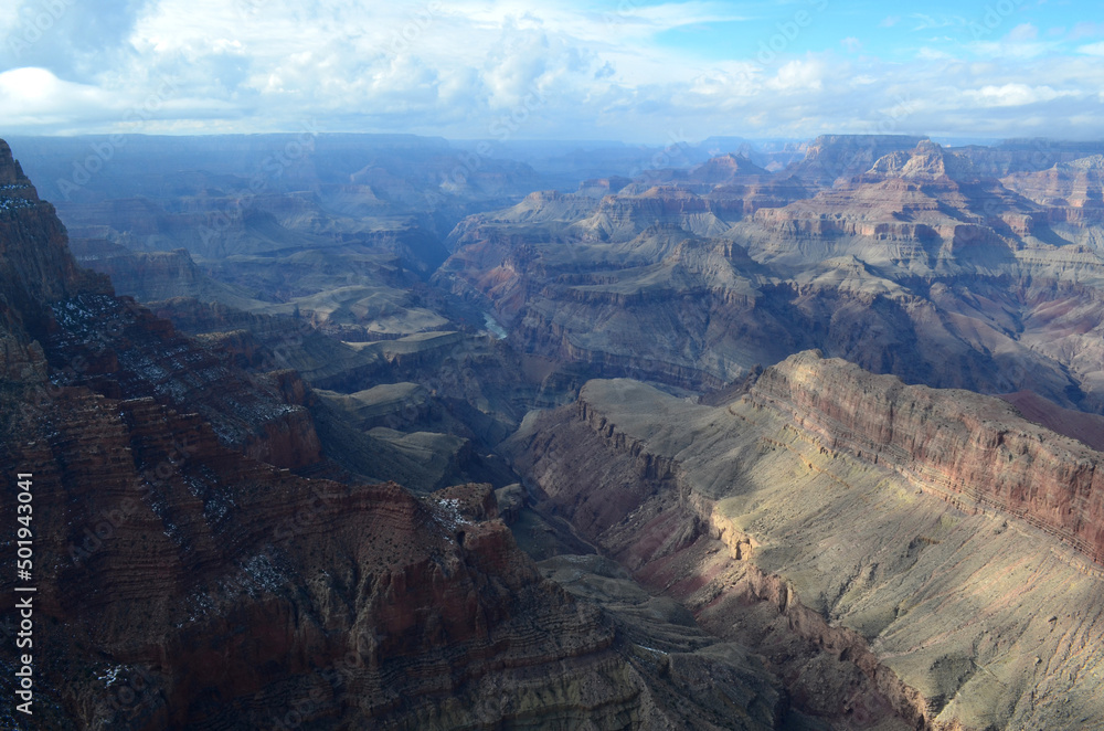 Scenic Buttes and Ridges in the Grand Canyon