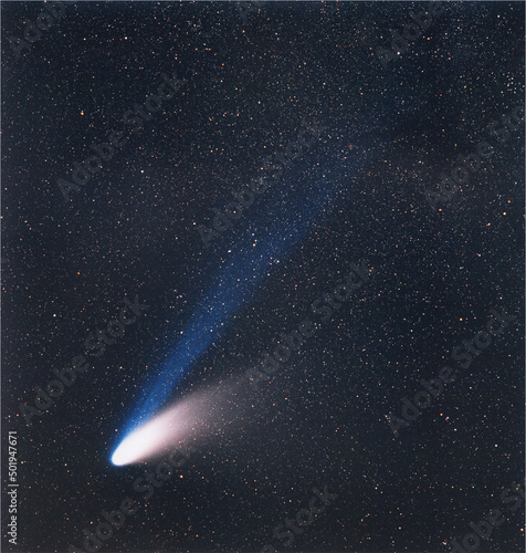Fotografija Comet Hale Bopp. Elements of these images were furnished by ESO.