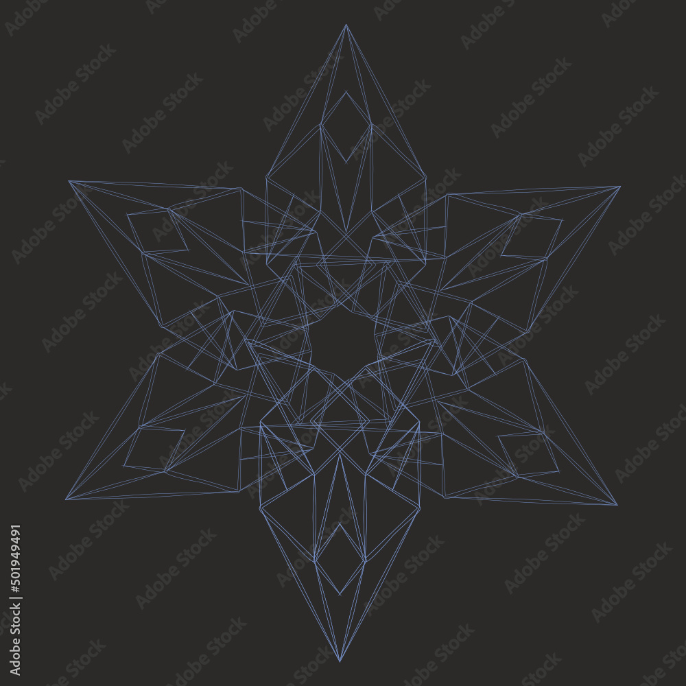 abstract blue star abstract blue star