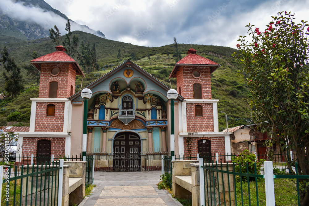 Old Church of San Bartolom de Picoy in Churn Peru
