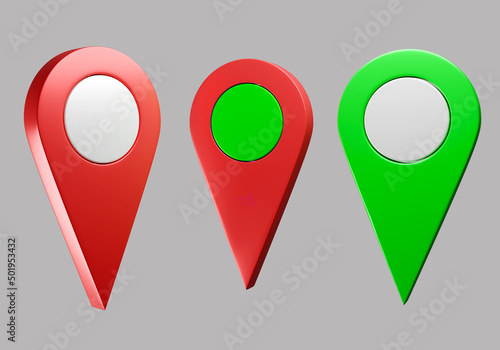 Geotagging set. Colorful Ge...