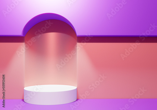 Podium stand. Visualization...